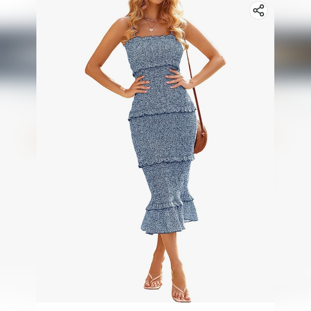 Blue Midi Dress